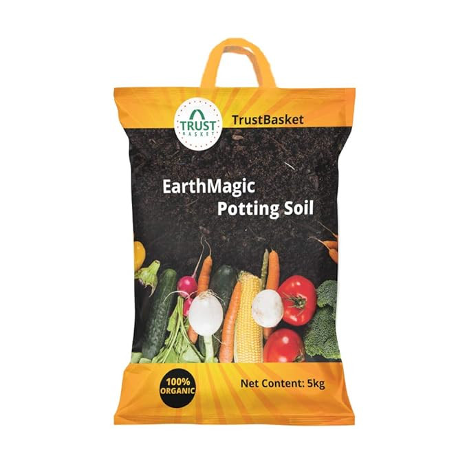 TrustBasket Enriched Organic Earth Magic Potting Soil (5 Kg)