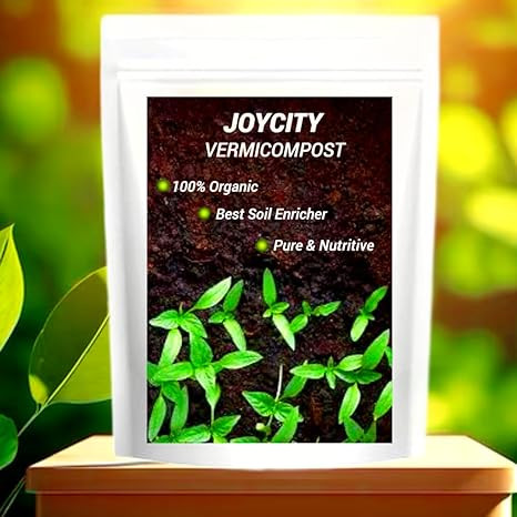 Joycity Organic Vermicompost for Plants - 5Kg | Enriched Manure for Home Gardening